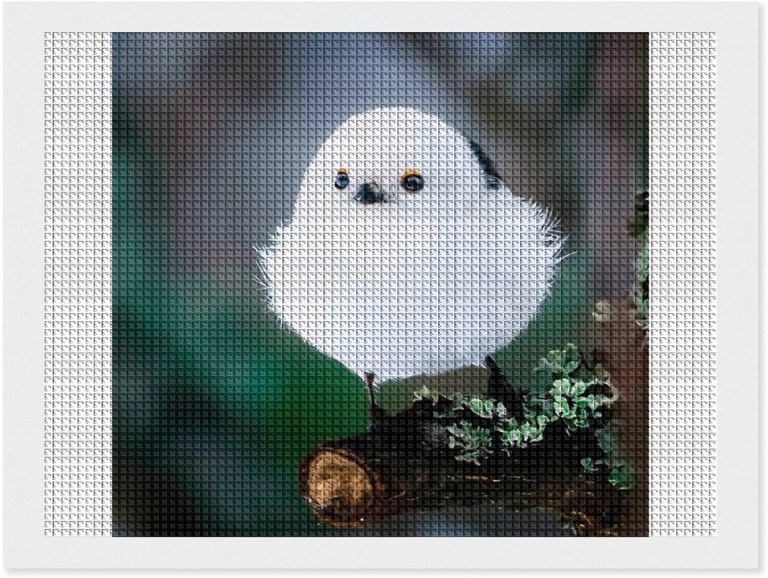 Amazon.co.jp: シマエナガ 鳥柄 ダイヤモンド画 5Dアート モザイク